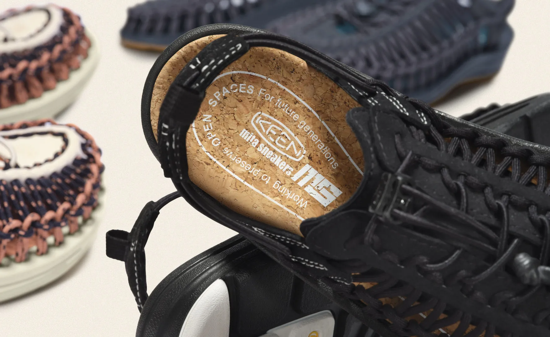 All Gender UNEEK II Convertible x Mita Sneakers  |  Black/Ms4 KEEN