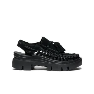 All Gender UNEEK PLT Tassel Sneaker  |  Black/Black KEEN