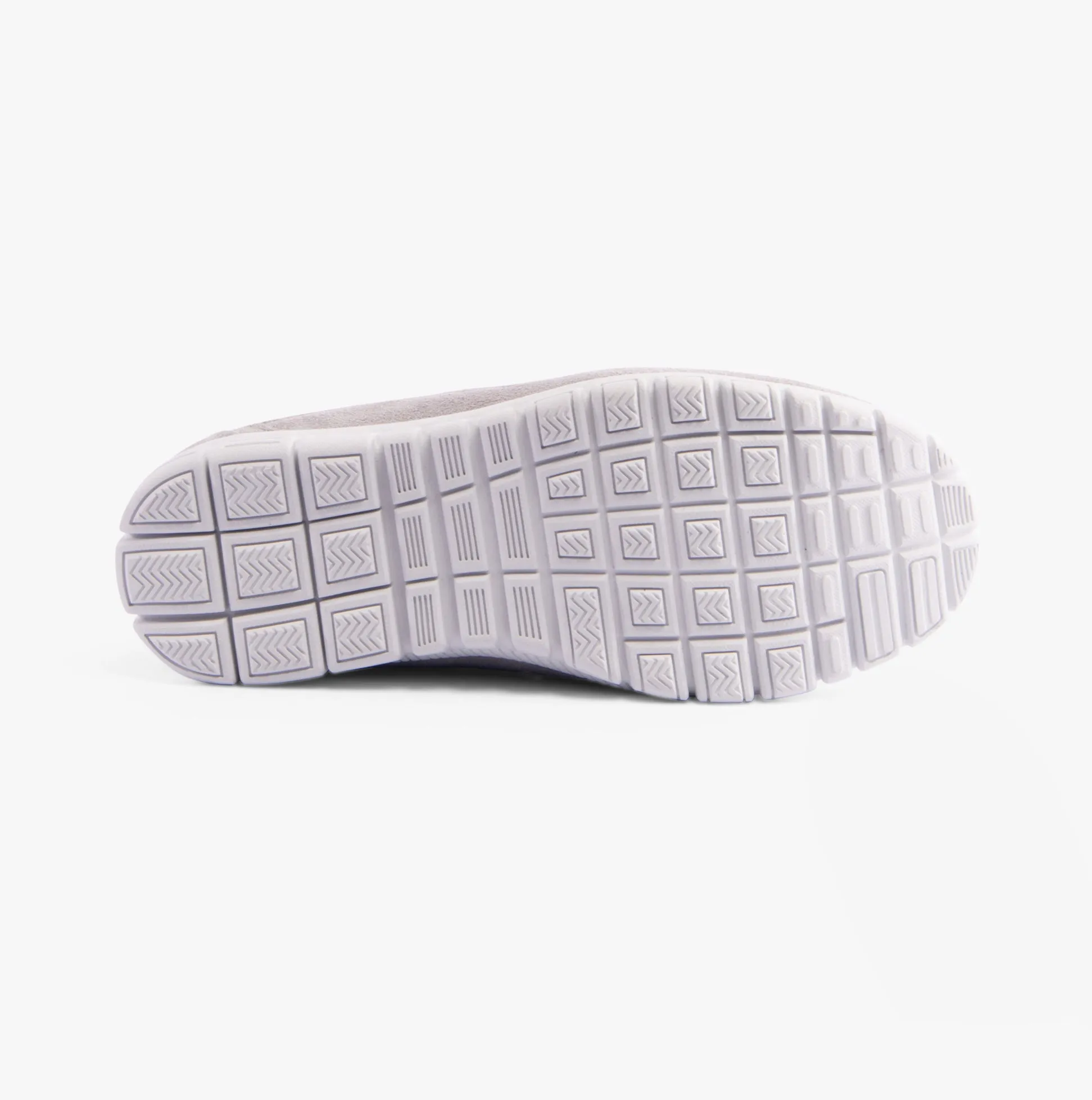 Boulevard JAYNE Womens Suede Wide Fit Casual Shoes Grey