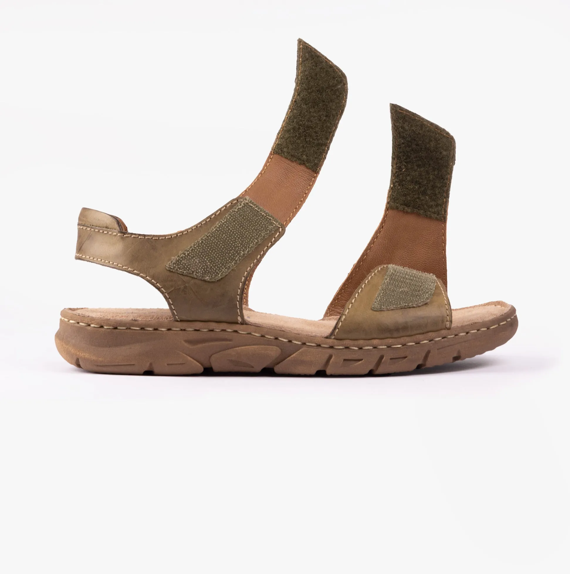 BRENDA 08 Womens Sandals Khaki