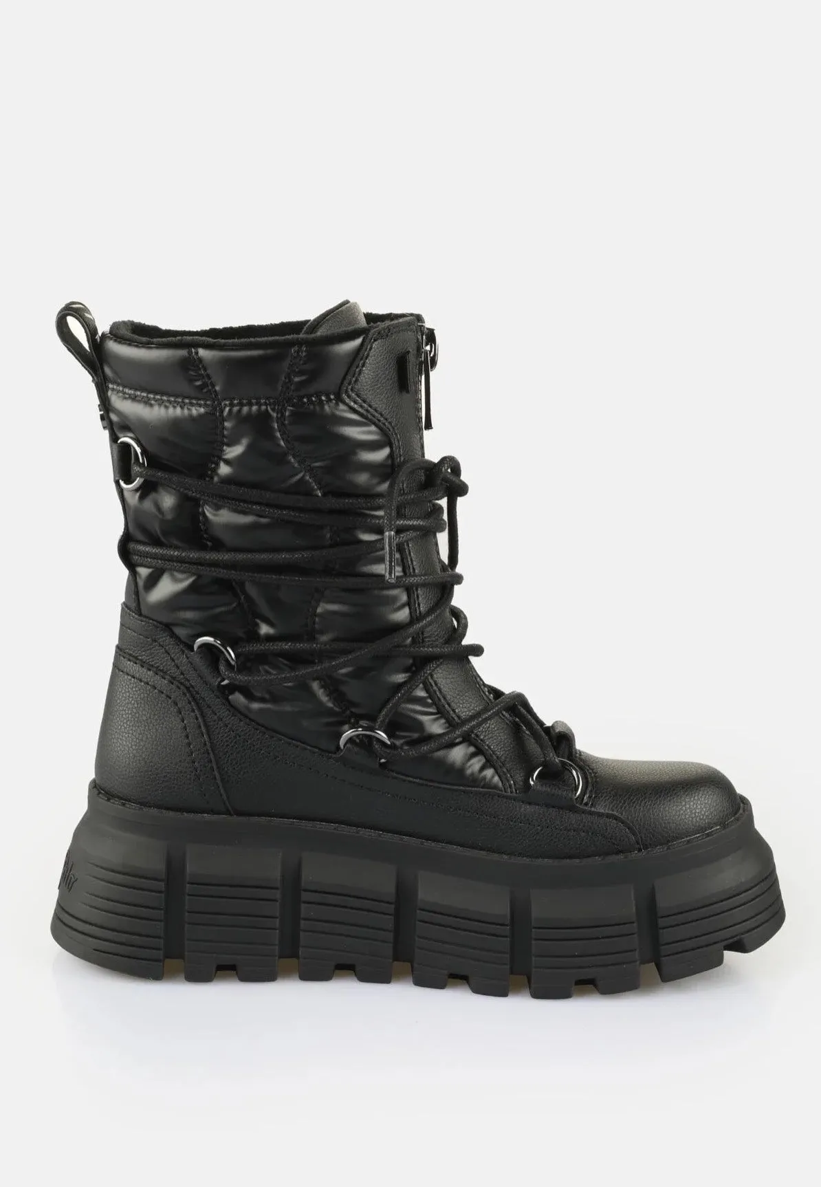 Buffalo - Ava Puffer Hike Vegan Nappa/Nylon Black - Girl Shoes
