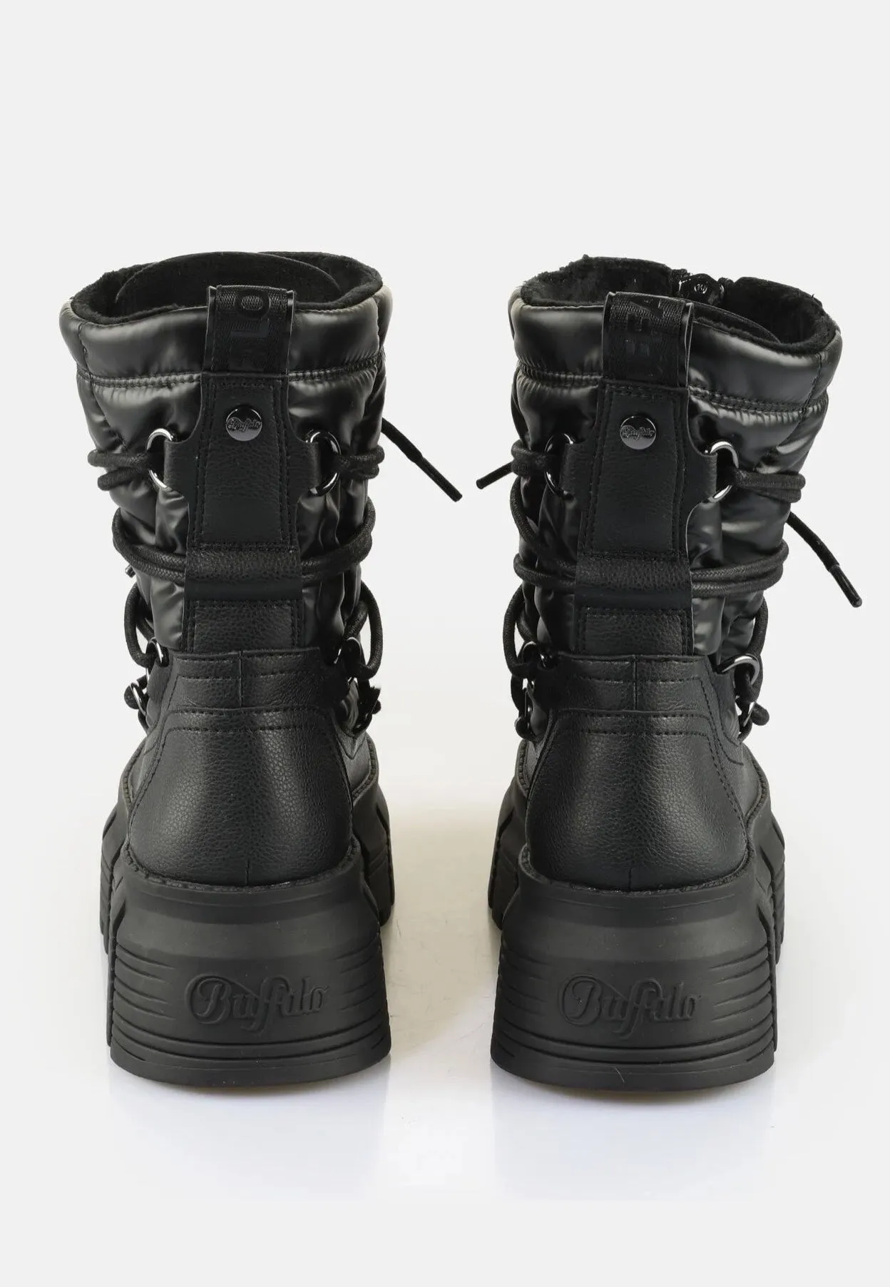 Buffalo - Ava Puffer Hike Vegan Nappa/Nylon Black - Girl Shoes