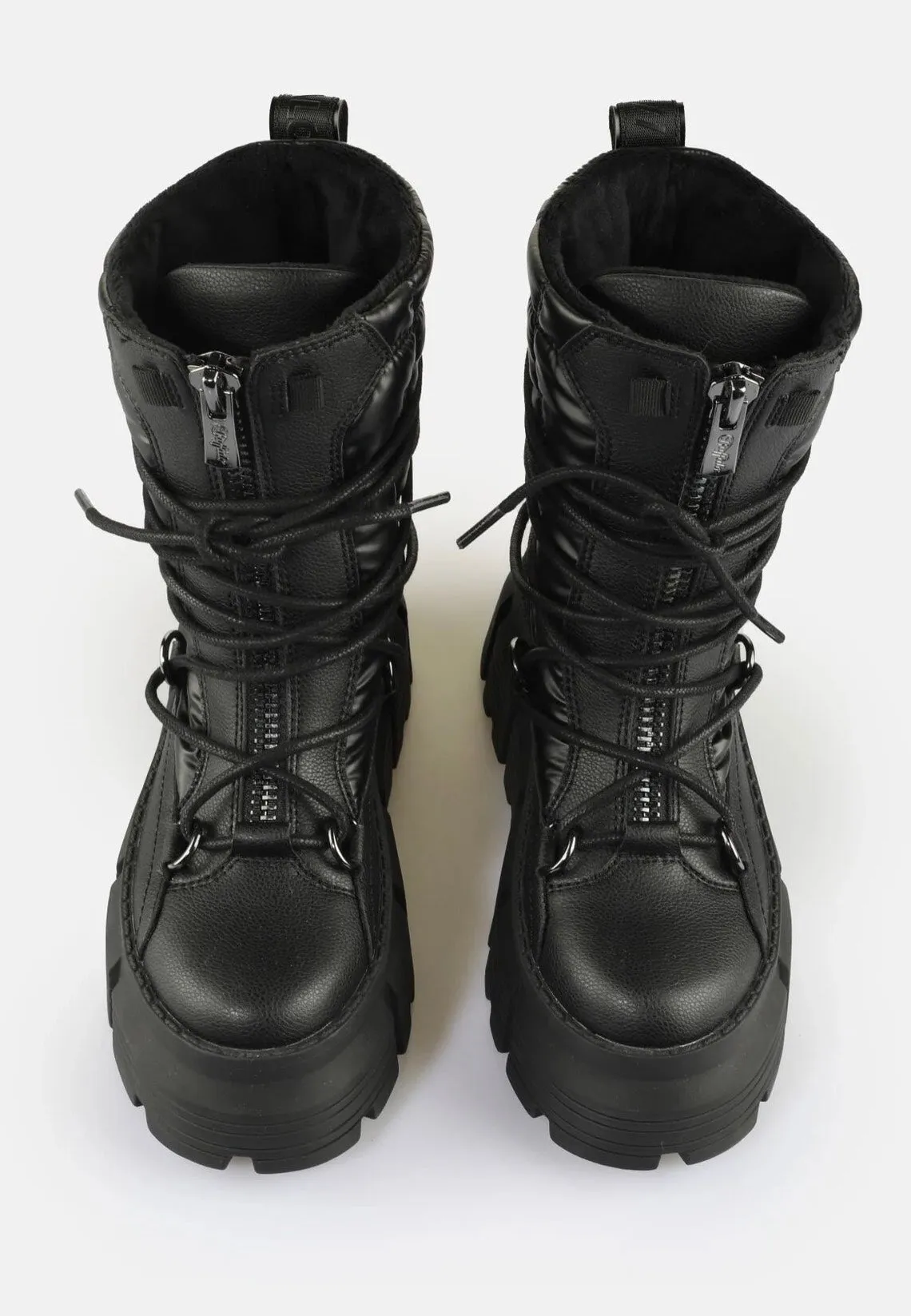 Buffalo - Ava Puffer Hike Vegan Nappa/Nylon Black - Girl Shoes