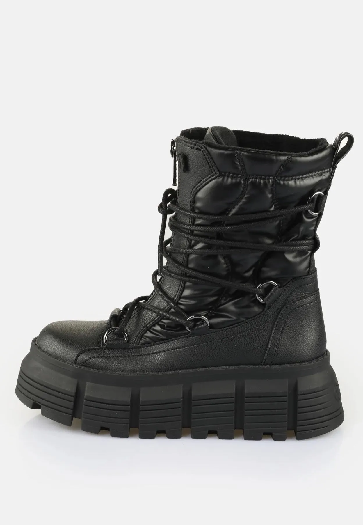 Buffalo - Ava Puffer Hike Vegan Nappa/Nylon Black - Girl Shoes