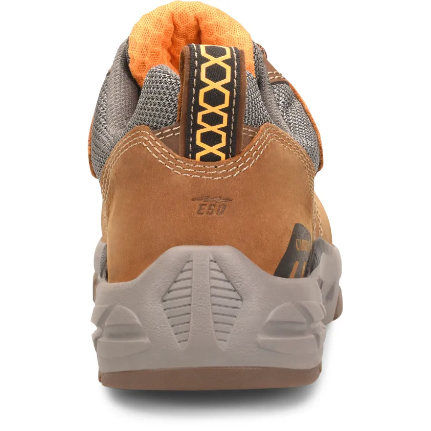 Carolina Men's Duke Composite Toe Electrostatic Dissipative Oxford Work Shoe - Brown - CA5541