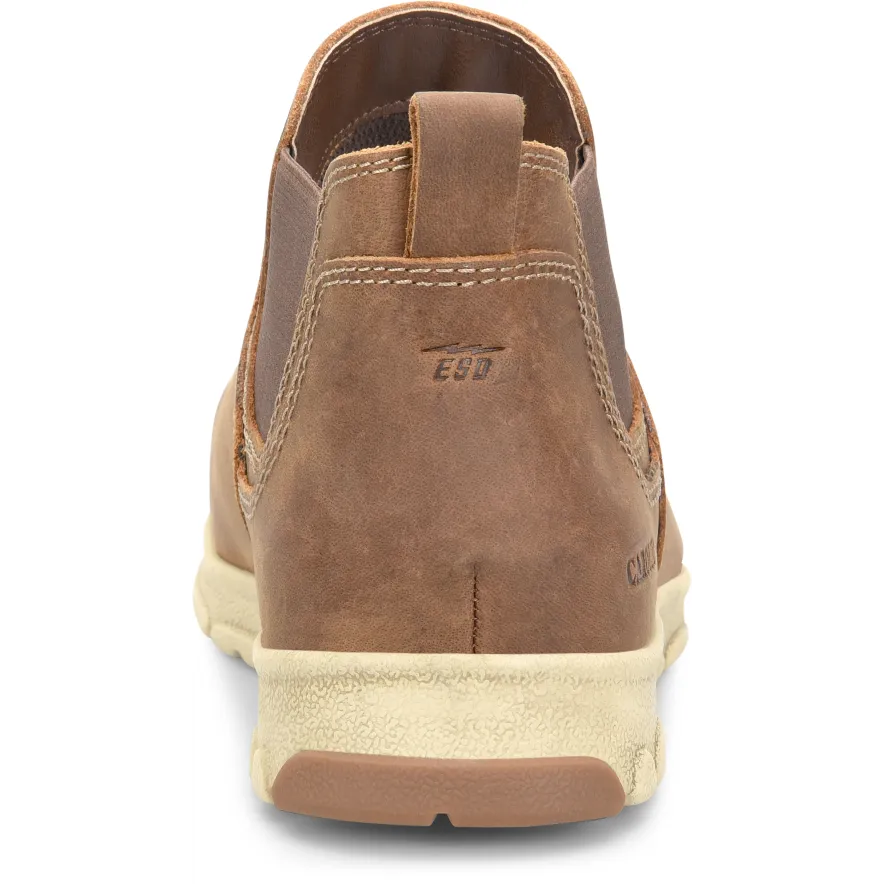 Carolina Men's S-117 Electrostatic Dissipative Alum Toe Lightweight Romeo Work Shoe - Brown - CA5574