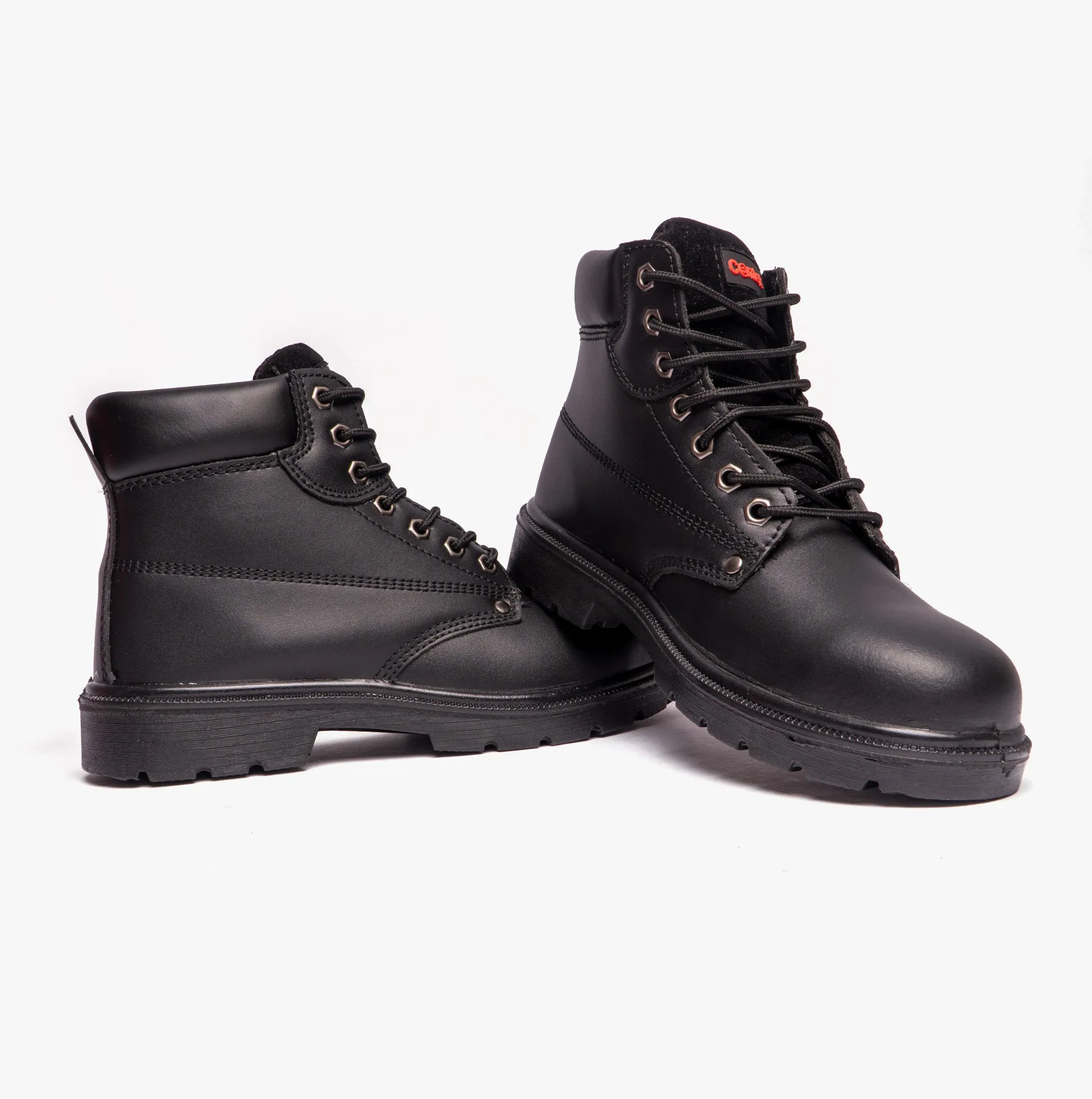 Centek FS331 Unisex Leather Safety Boots Black