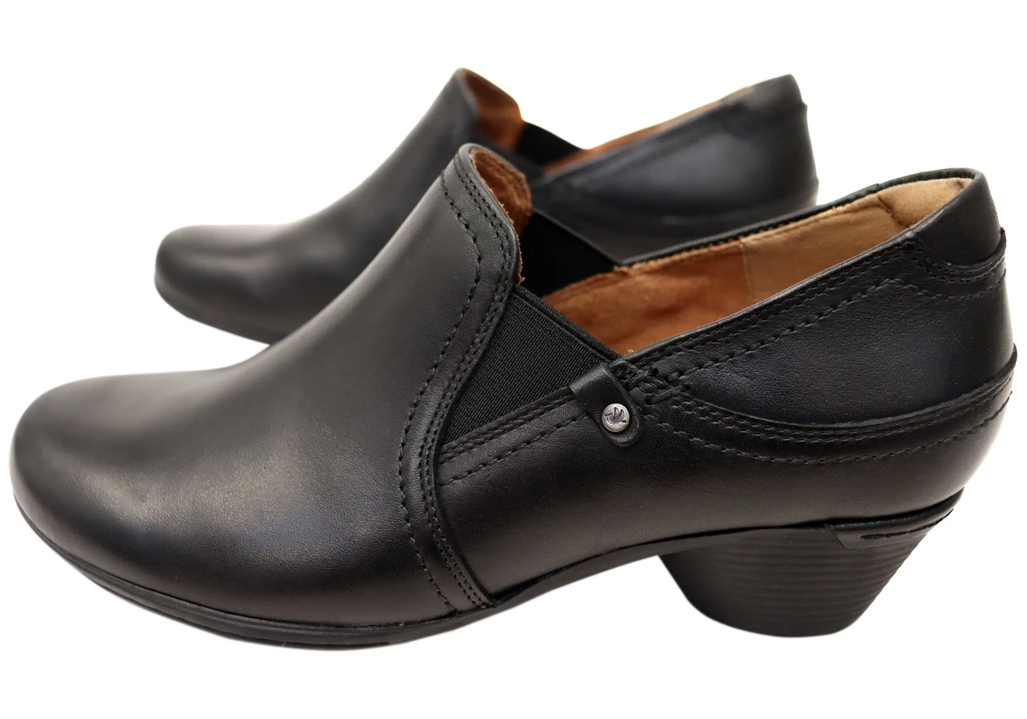 Cobb Hill Laurel Shootie Comfort Leather Low Heel Shoes