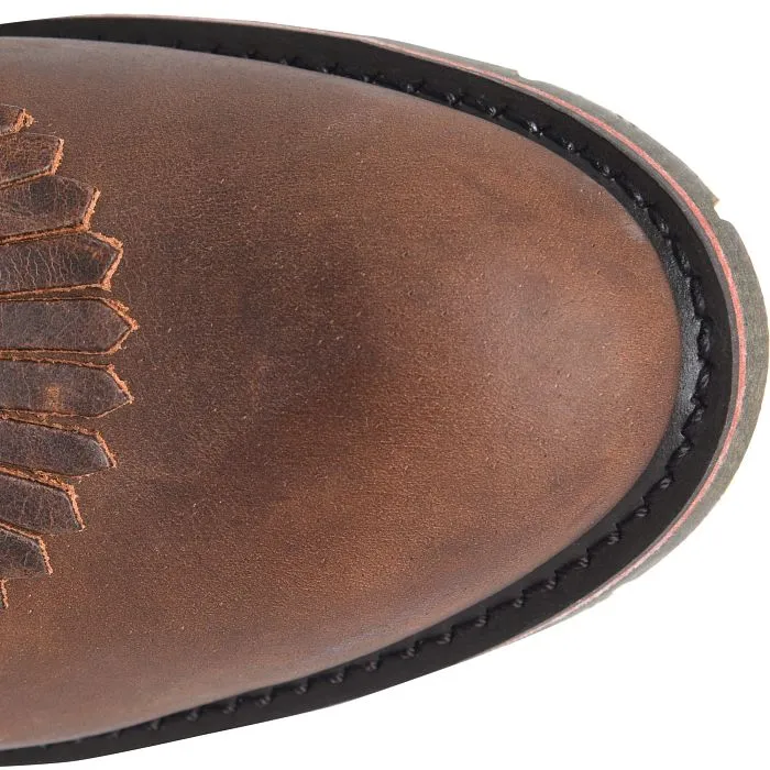 Double H Men's Lewis 9" U Toe Packer Western Work Boot - Brown - DH3706