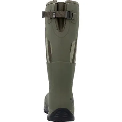 Georgia Men's Gbr Rubber 16" Waterproof Pull On Work Boot -Dark Green- GB00559