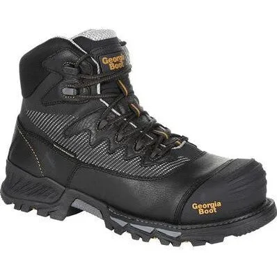 Georgia Men's Rumbler 6" Composite Toe Waterproof Hiker Work Boot- Black- GB00311