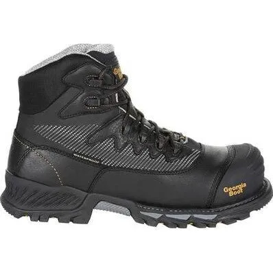 Georgia Men's Rumbler 6" Composite Toe Waterproof Hiker Work Boot- Black- GB00311
