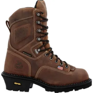 Georgia Men's USA 9" Soft Toe Waterproof Logger Work Boot- Horse- GB00539