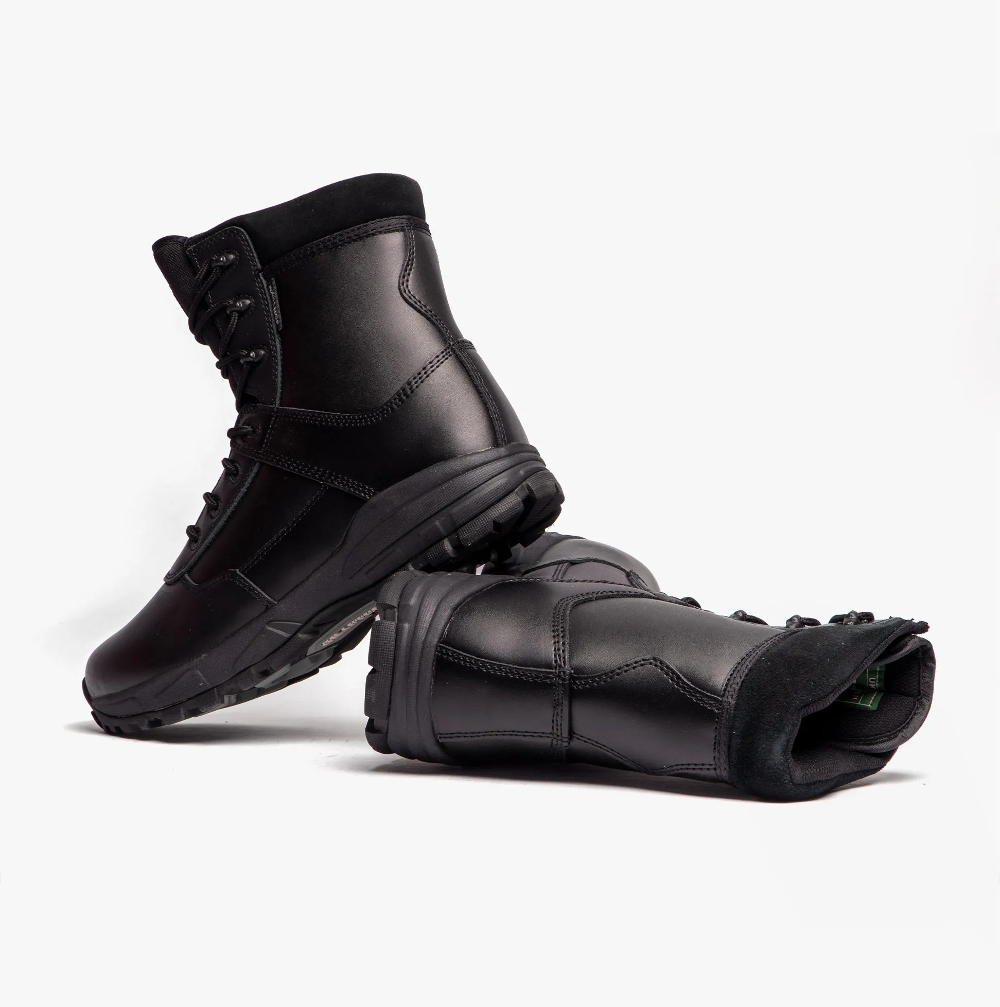 Grafters AMBUSH Unisex Waterproof Leather Work Boots Black