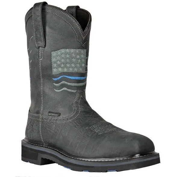 Hoss Men's Rushmore Composite Toe Waterproof Western Work Boot - Charcoal 91065