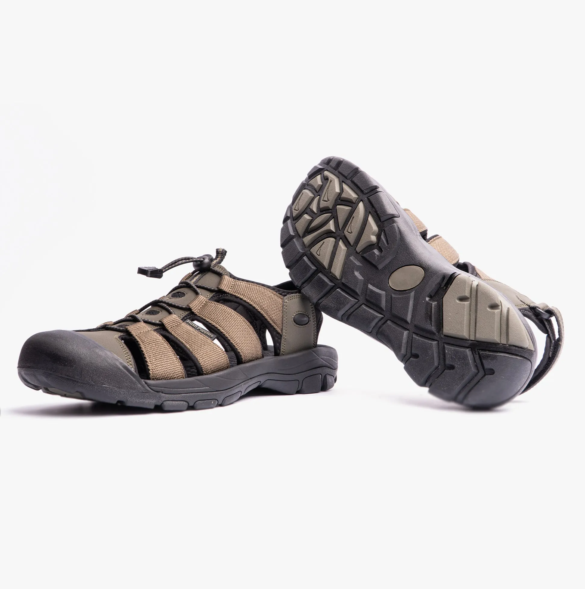 Hush Puppies PERU Mens Sandals Khaki