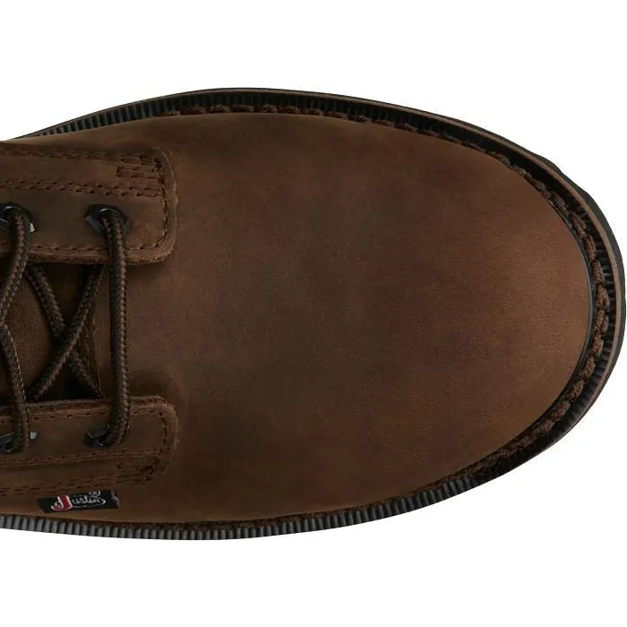 Justin Men's Drywall 8" Steel Toe Waterproof Western Work Boot -Brown- SE961