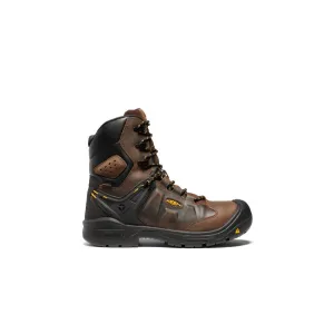 Keen Men's Dover 8" Insulated Waterproof Boot (Carbon Toe)  |  Dark Earth/Black