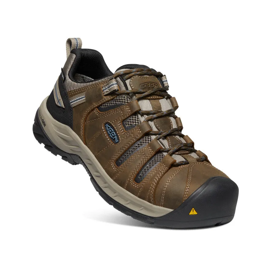 Keen Men's Flint II Waterproof (Steel Toe)  |  Cascade Brown/Orion Blue