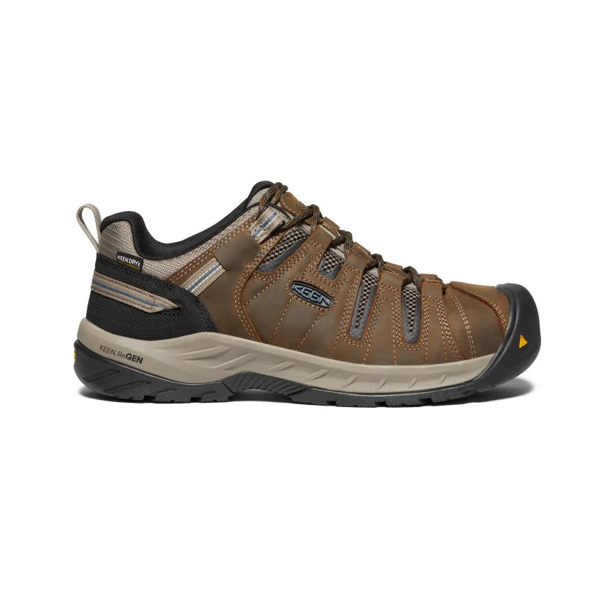 Keen Men's Flint II Waterproof (Steel Toe)  |  Cascade Brown/Orion Blue