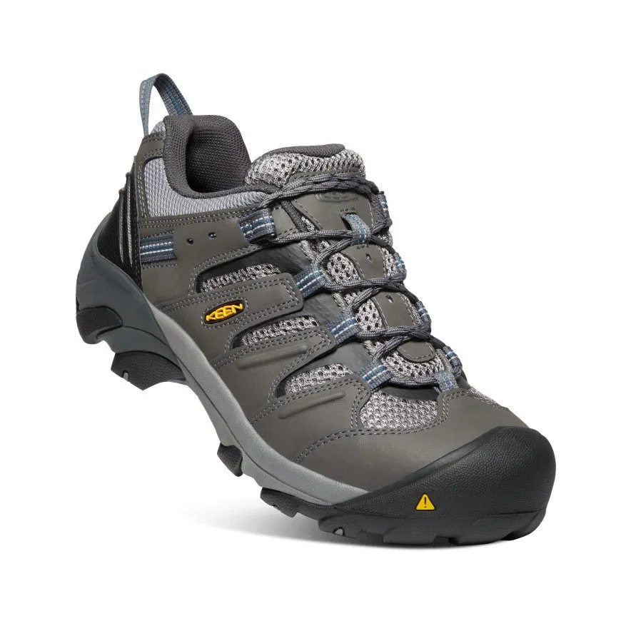 Keen Men's Lansing Low (Steel Toe)  |  Magnet/Majolica Blue