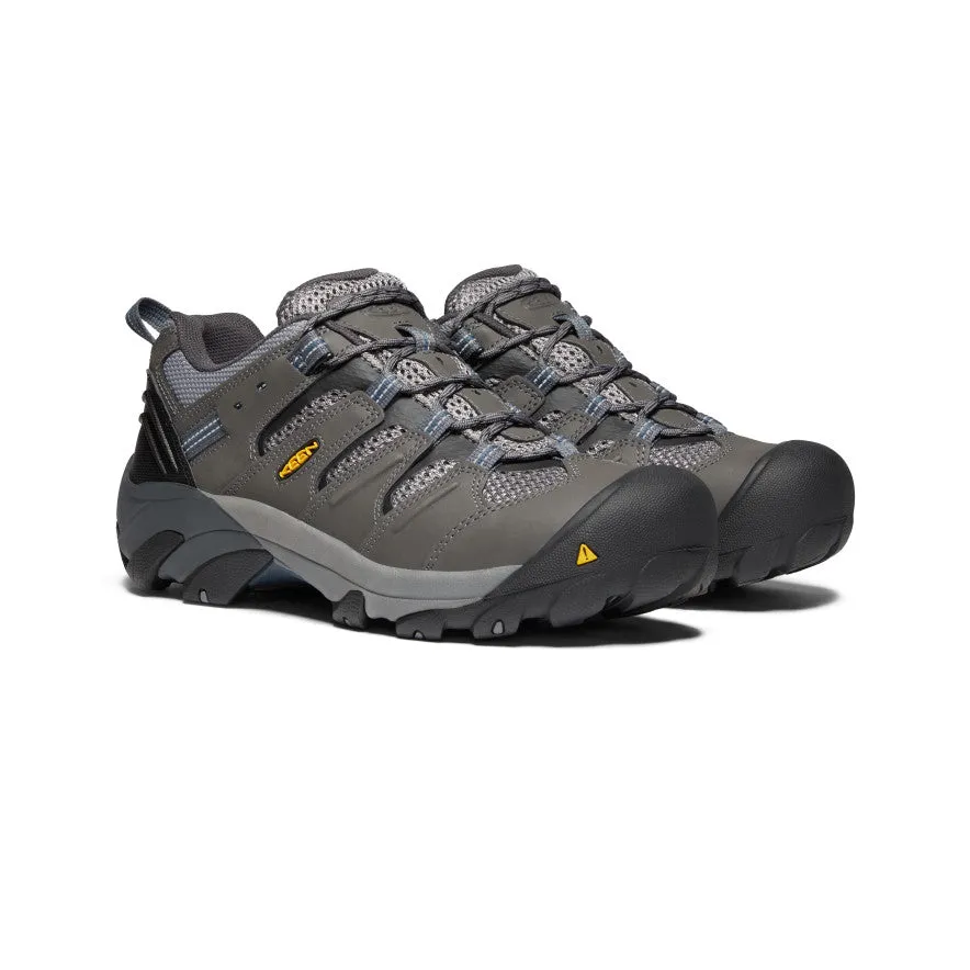 Keen Men's Lansing Low (Steel Toe)  |  Magnet/Majolica Blue
