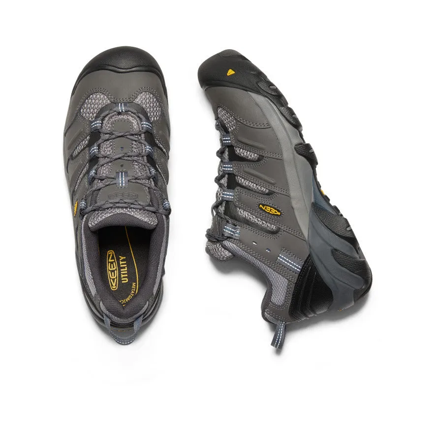 Keen Men's Lansing Low (Steel Toe)  |  Magnet/Majolica Blue
