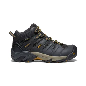 Keen Men's Lansing Mid Waterproof (Steel Toe)  |  Raven/Tawny Olive