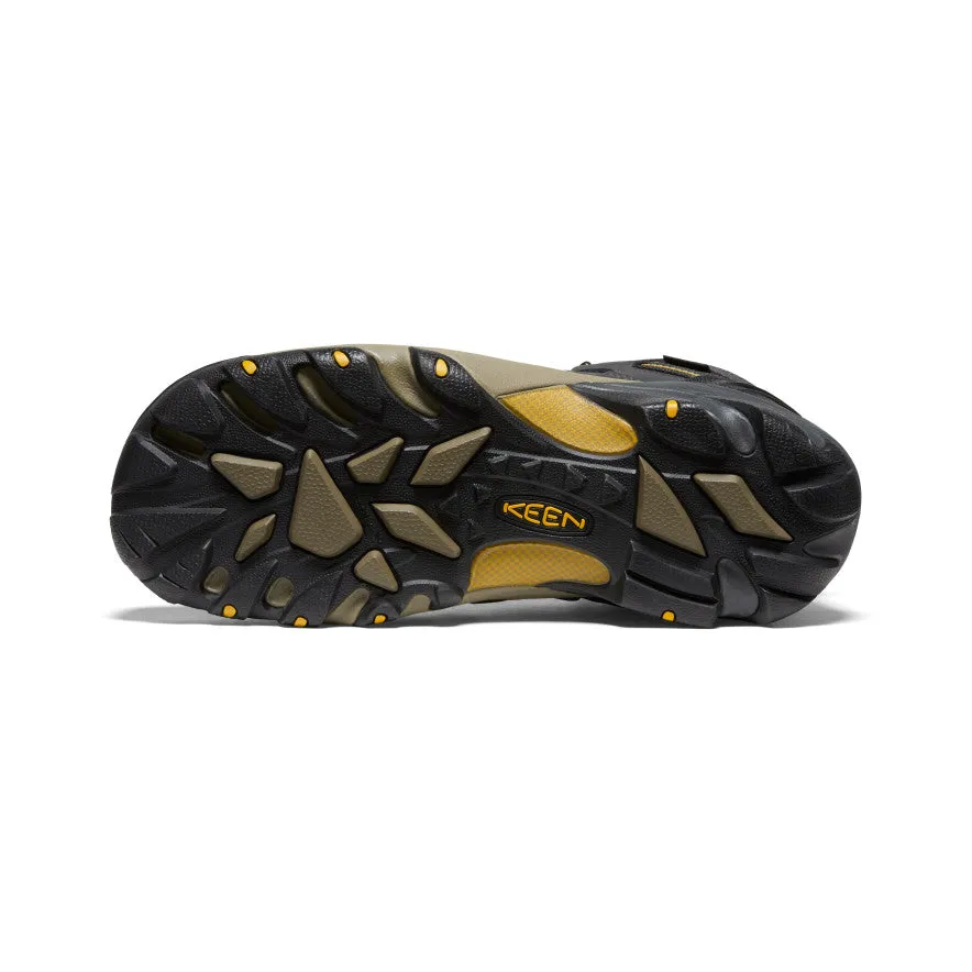 Keen Men's Lansing Mid Waterproof (Steel Toe)  |  Raven/Tawny Olive