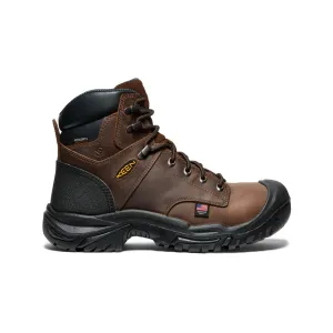 Keen Men's Mt Vernon II 6" Waterproof Boot (Steel Toe)  |  Dark Earth/Black