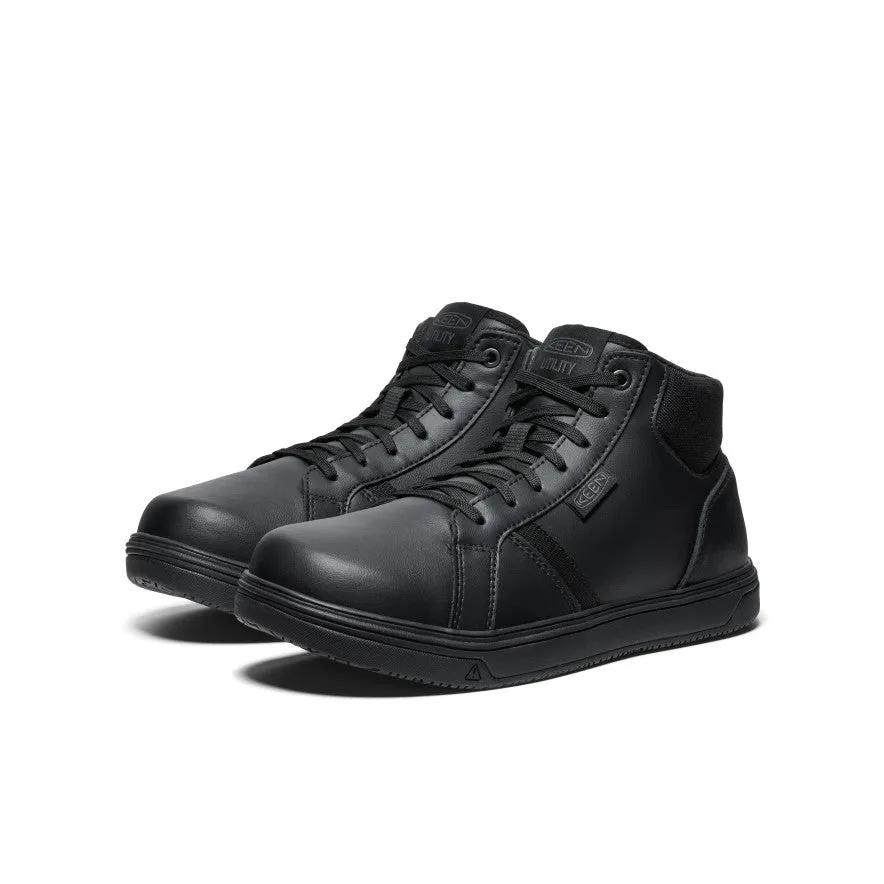 Keen Men's PTC Kenton Mid Work Shoe (Soft Toe)  |  Black/Black