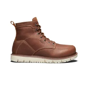 Keen Men's San Jose 6" Boot (Soft Toe)  |  Gingerbread/Off White