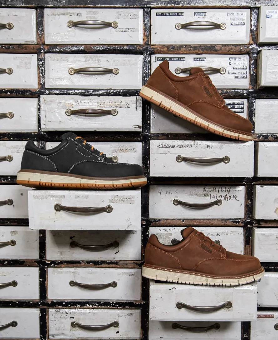 Keen Men's San Jose Oxford (Aluminum Toe)  |  Gingerbread/Off White