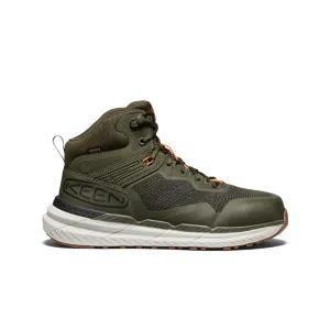 Keen Men's Synchro Waterproof Work Boot (Carbon Toe)  |  Forest Night/Gum