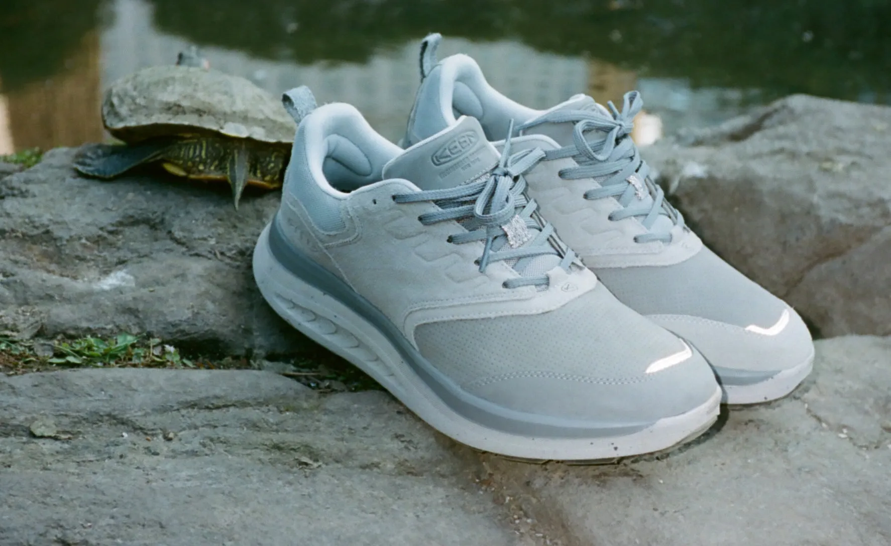 Keen Men's WK400 Leather Walking Shoe x Engineered Garments  |  Alloy/Steel Grey