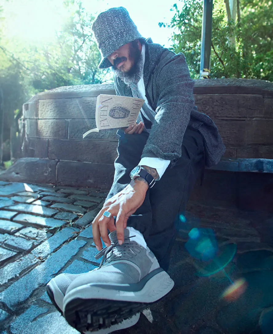 Keen Men's WK400 Leather Walking Shoe x Engineered Garments  |  Alloy/Steel Grey