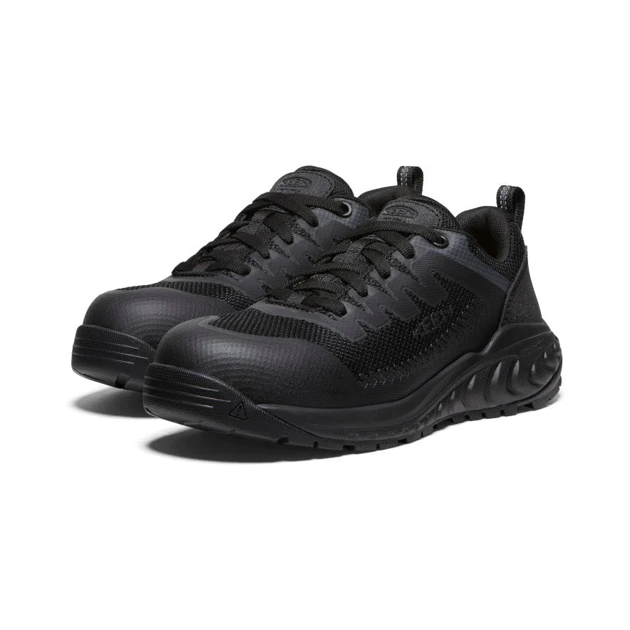 Keen Women's Arvada Work Sneaker (Carbon Toe)  |  Black/Black