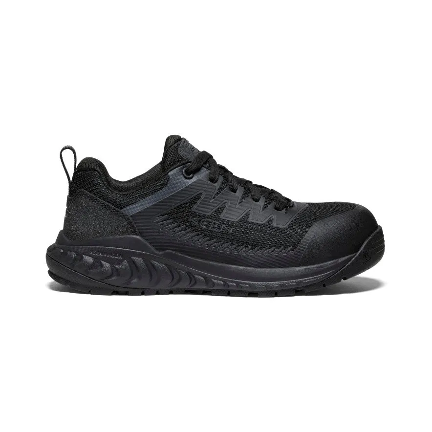 Keen Women's Arvada Work Sneaker (Carbon Toe)  |  Black/Black