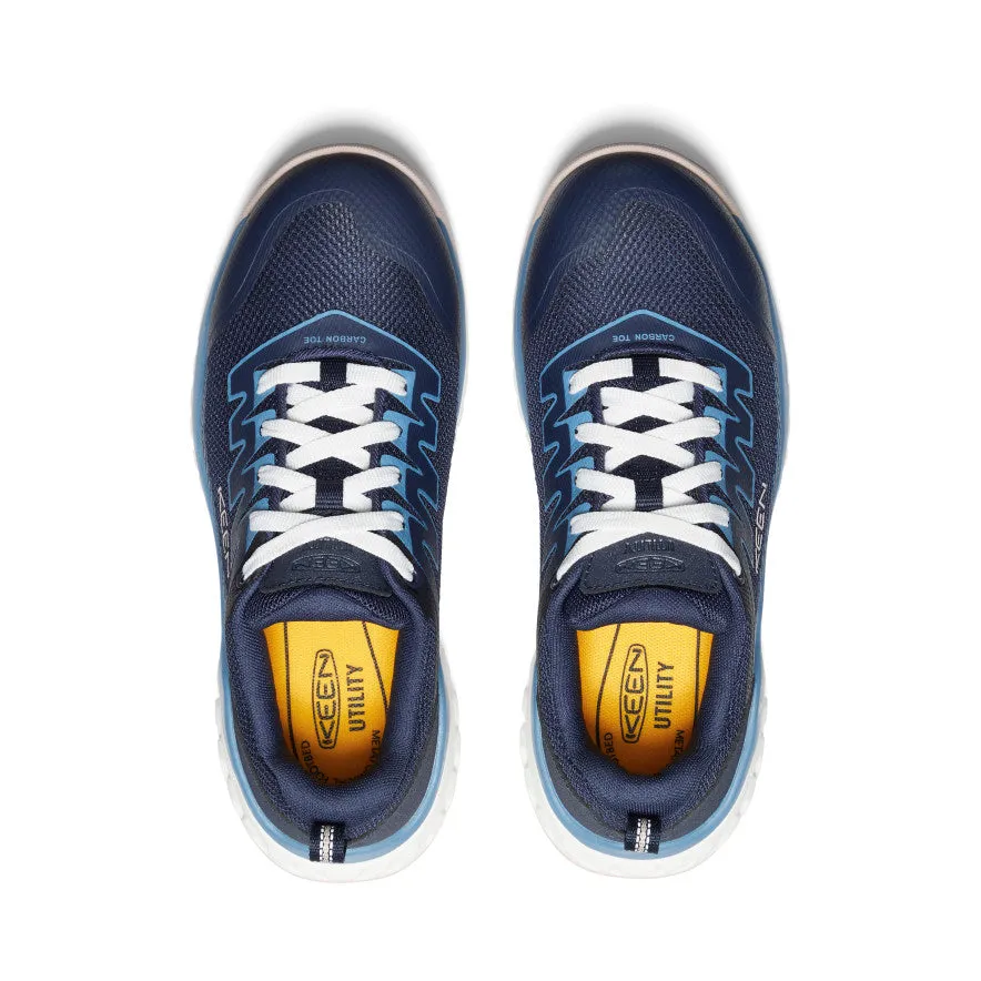 Keen Women's Arvada Work Sneaker (Carbon Toe)  |  Naval Academy/Peach Whip