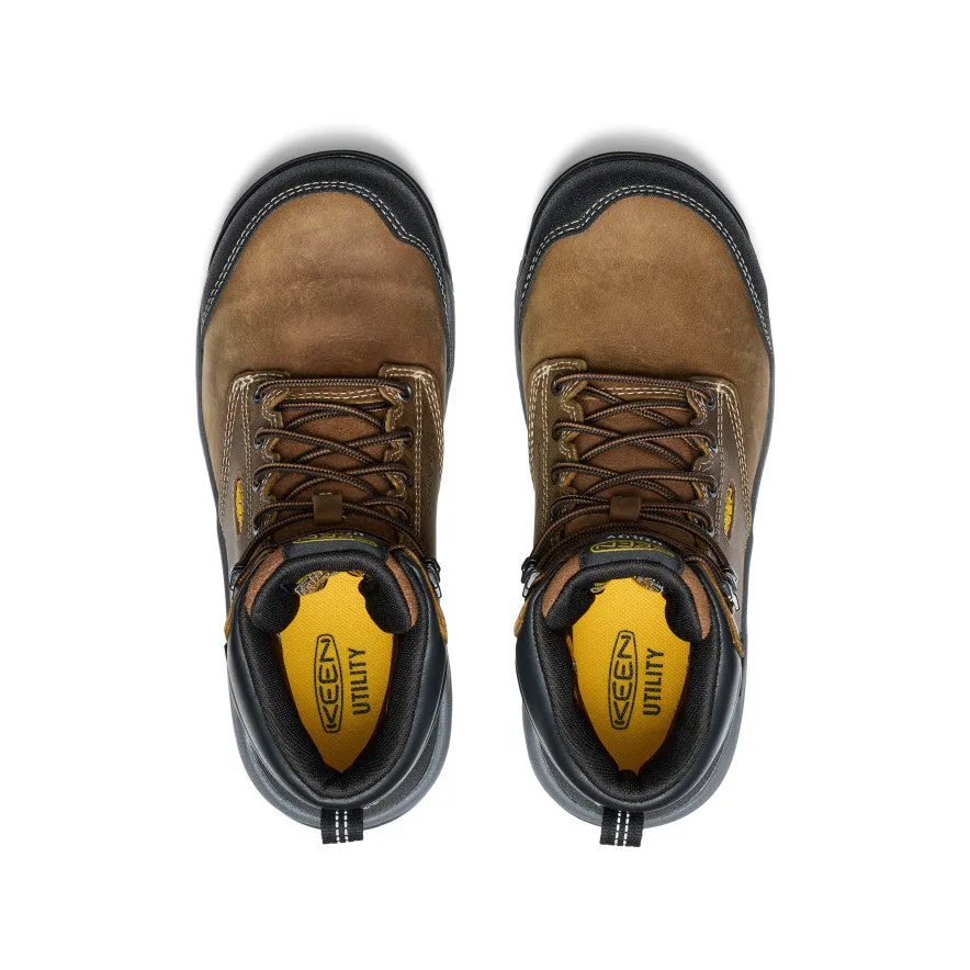 Keen Women's Evanston 6" Waterproof Boot INT MET (Carbon Toe)  |  Bison/Black