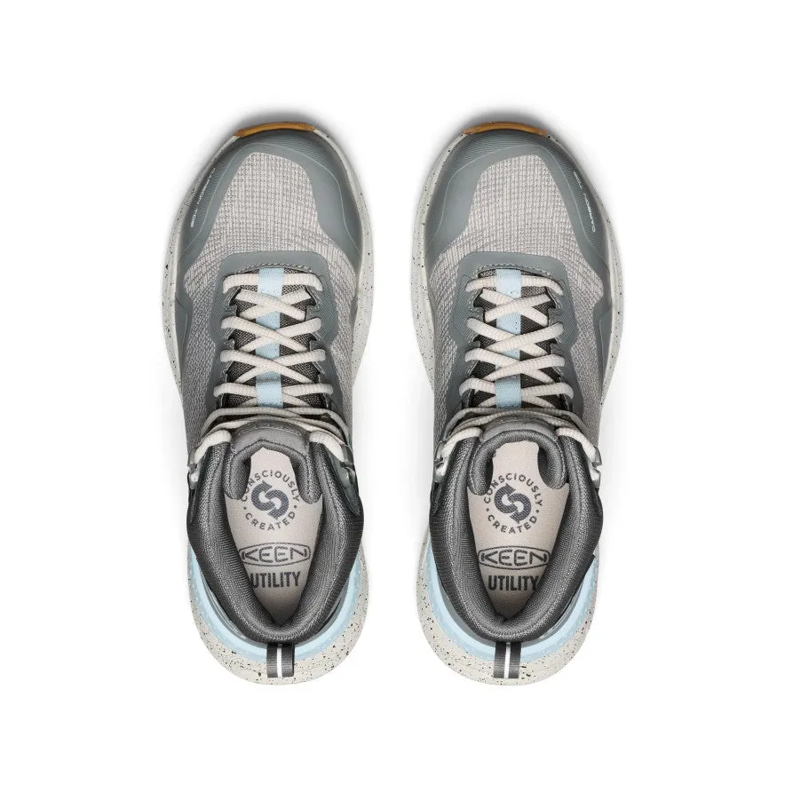 Keen Women's Synchro Waterproof Work Boot (Carbon Toe)  |  Steel Grey/Gum