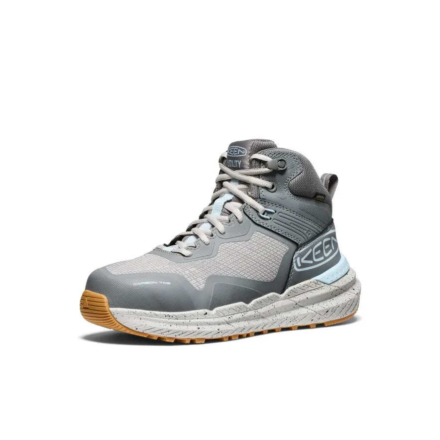 Keen Women's Synchro Waterproof Work Boot (Carbon Toe)  |  Steel Grey/Gum