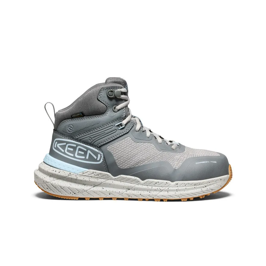 Keen Women's Synchro Waterproof Work Boot (Carbon Toe)  |  Steel Grey/Gum