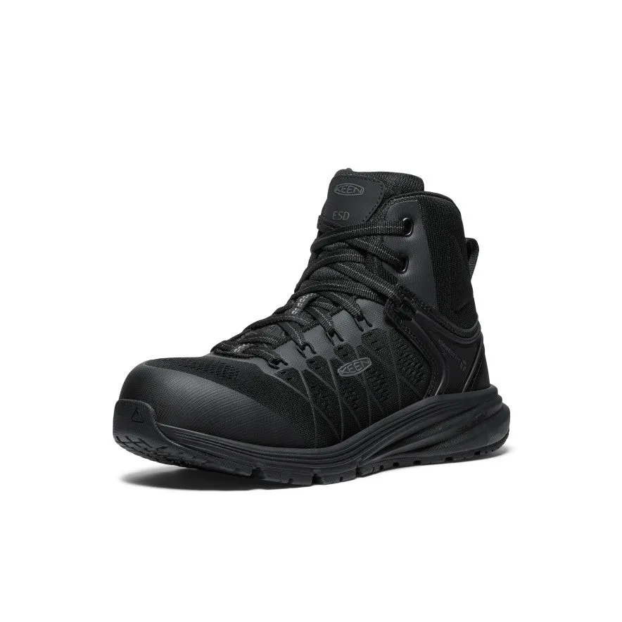 Keen Women's Vista Energy Mid ESD (Carbon Toe)  |  Black/Black