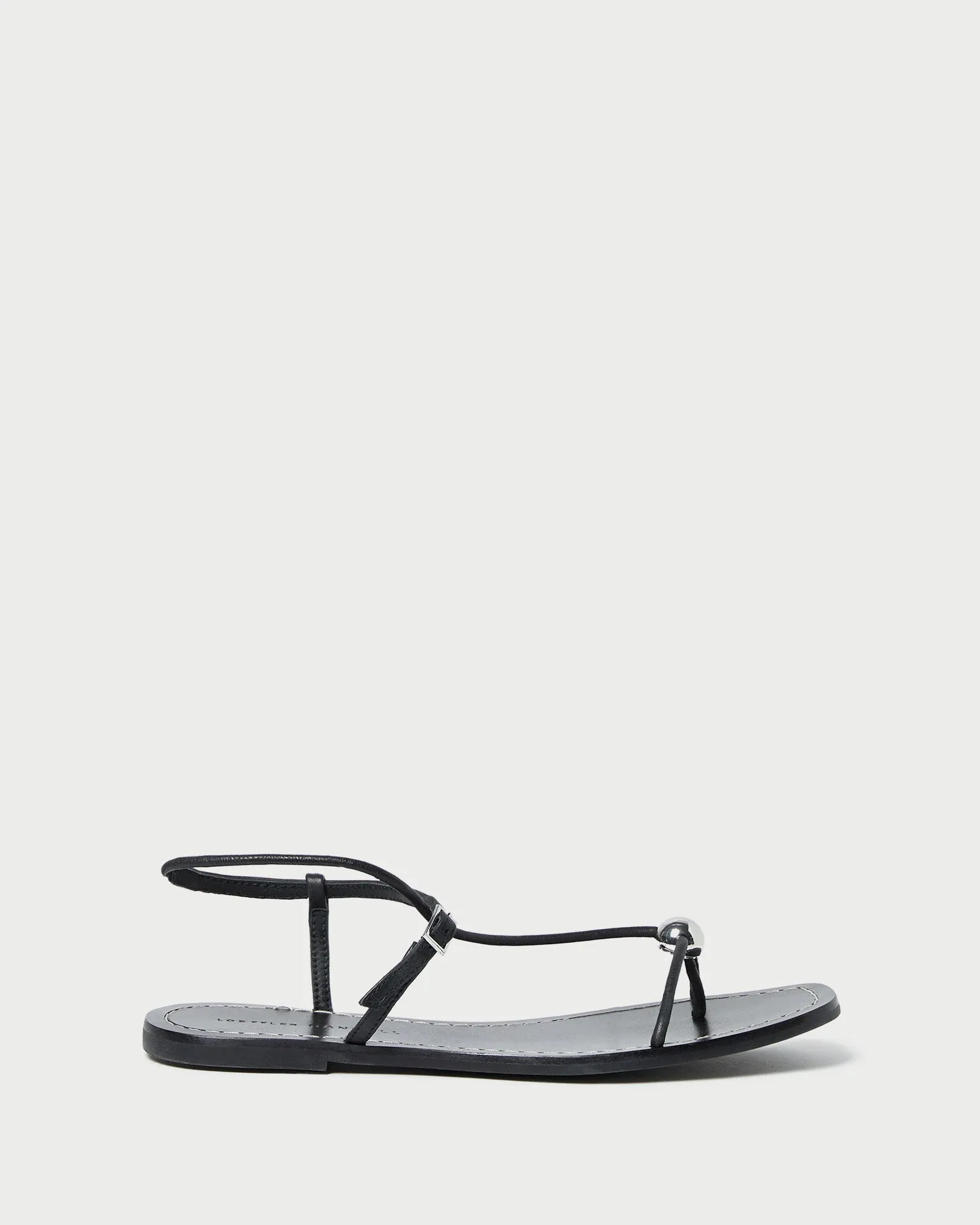Lara Black Leather Sandal -LOEFFLER RANDALL