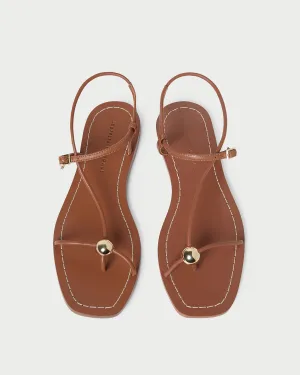Lara Timber Leather Sandal -LOEFFLER RANDALL