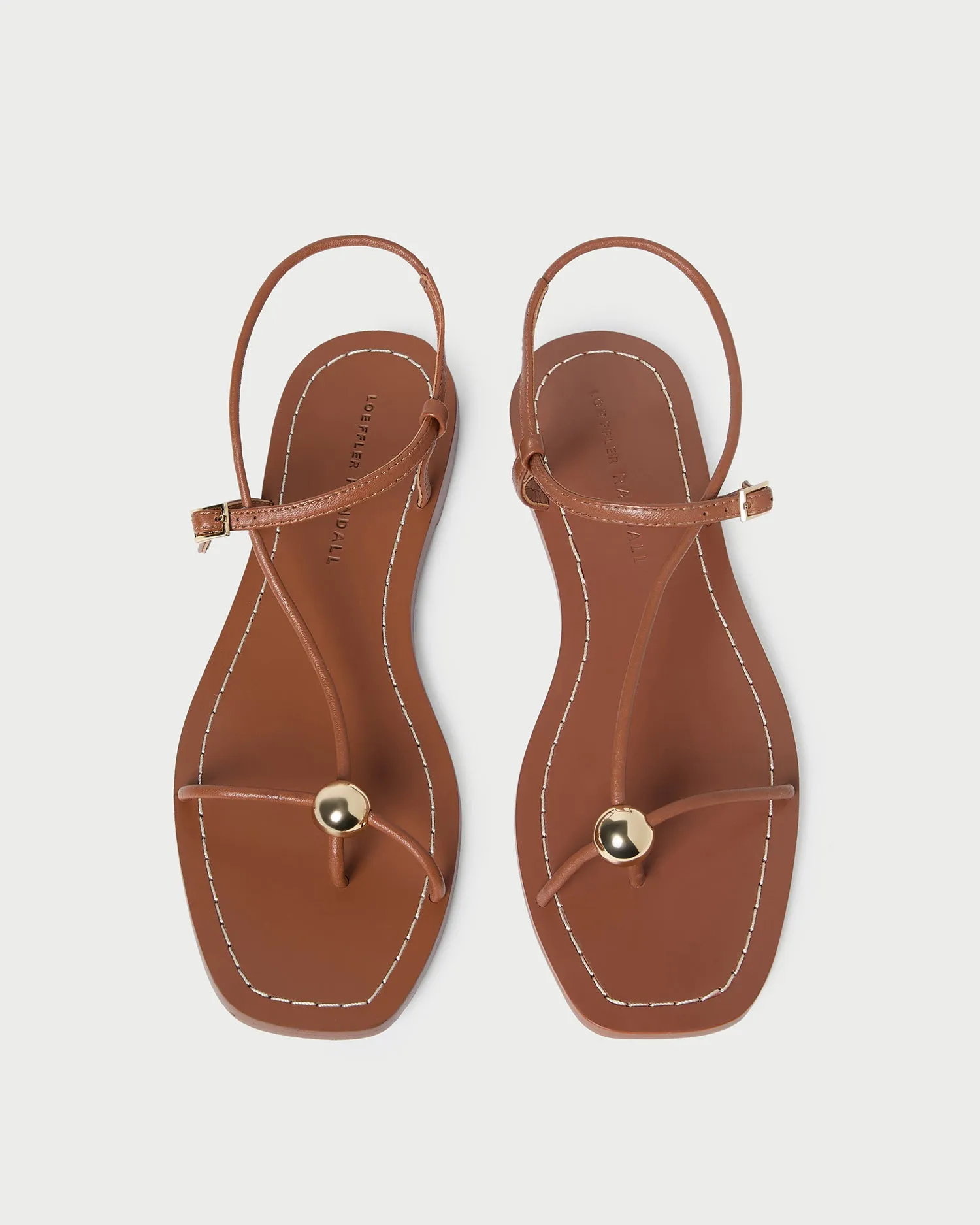 Lara Timber Leather Sandal -LOEFFLER RANDALL