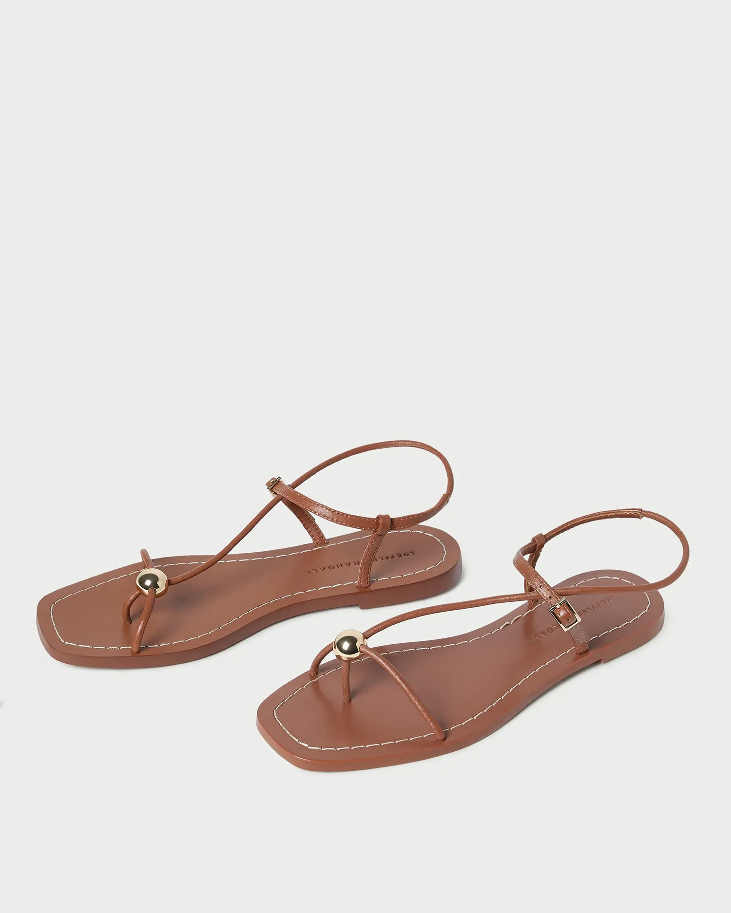 Lara Timber Leather Sandal -LOEFFLER RANDALL