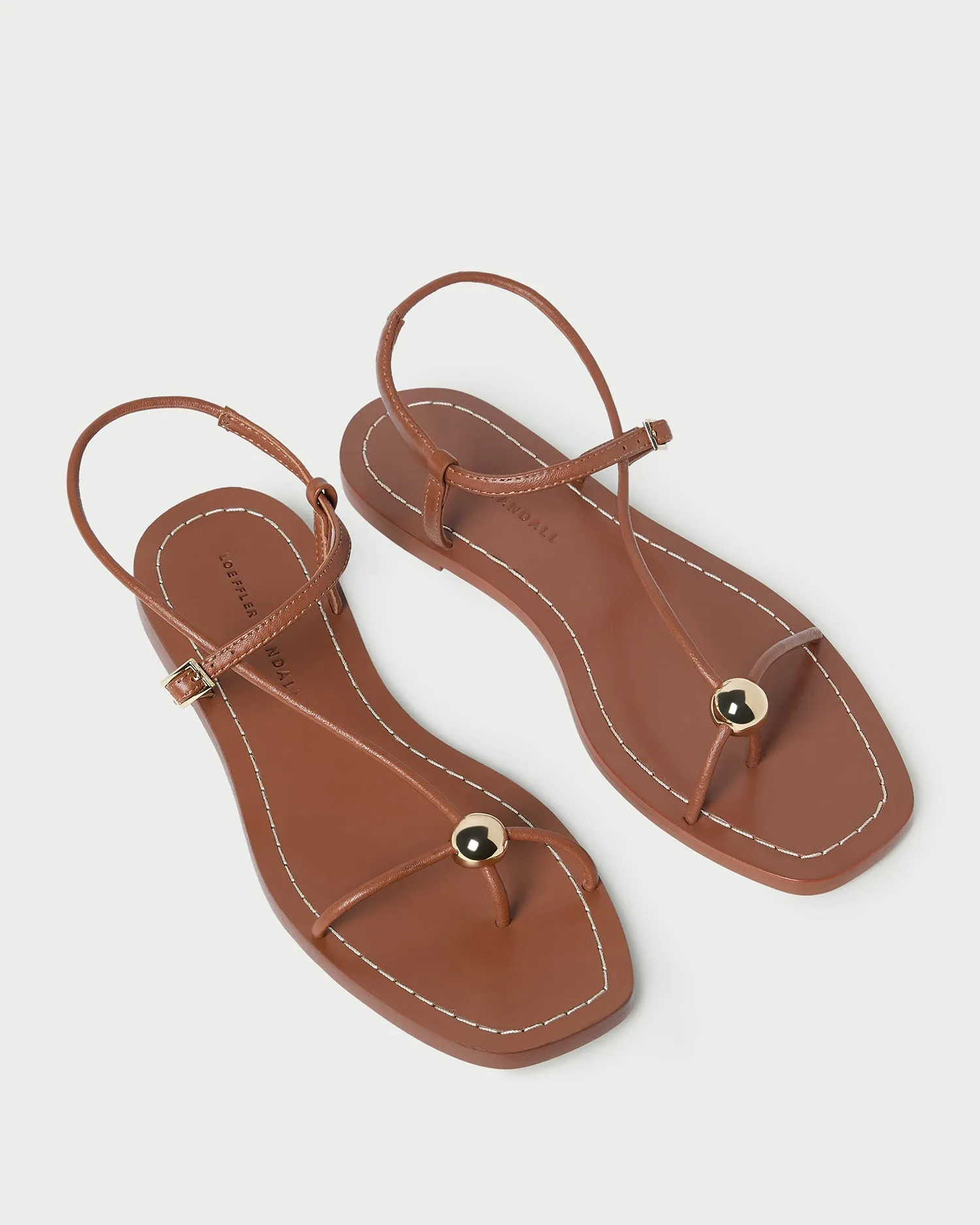 Lara Timber Leather Sandal -LOEFFLER RANDALL
