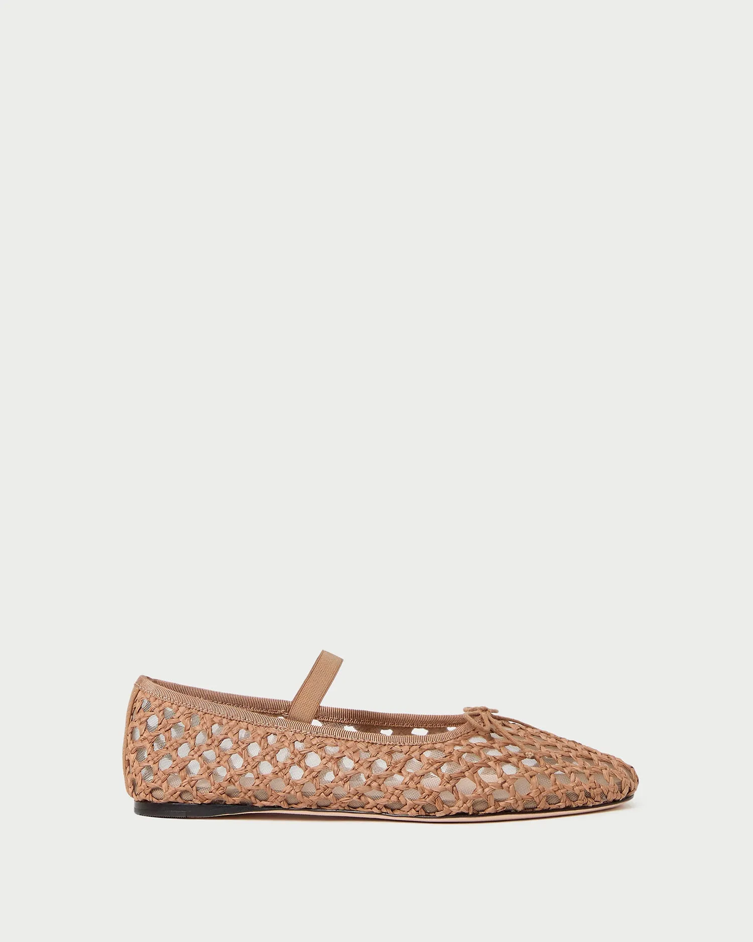 Leonie Brown Crochet Ballet Flat -LOEFFLER RANDALL